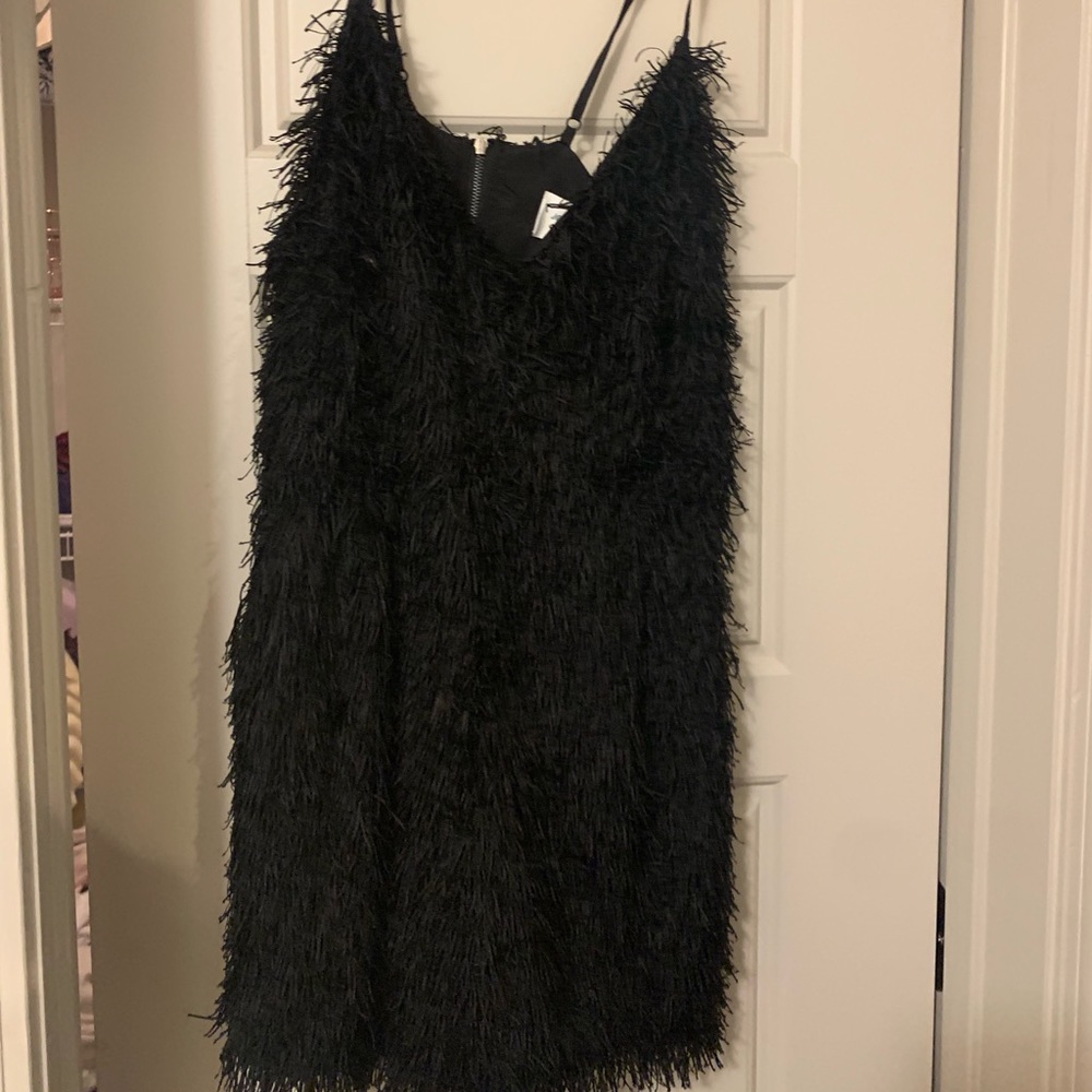 Black fringe jovonna romper